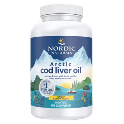 Nordic Naturals 挪威小鱼北极鳕鱼肝油 柠檬味 180粒